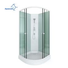 Aquacubic 2021 Neues Design Two Sliding Glas Einfaches Duschbad mit Aluminiumlegierung Rahmen